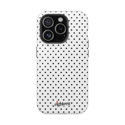 White Dotty MagSafe Tough Case