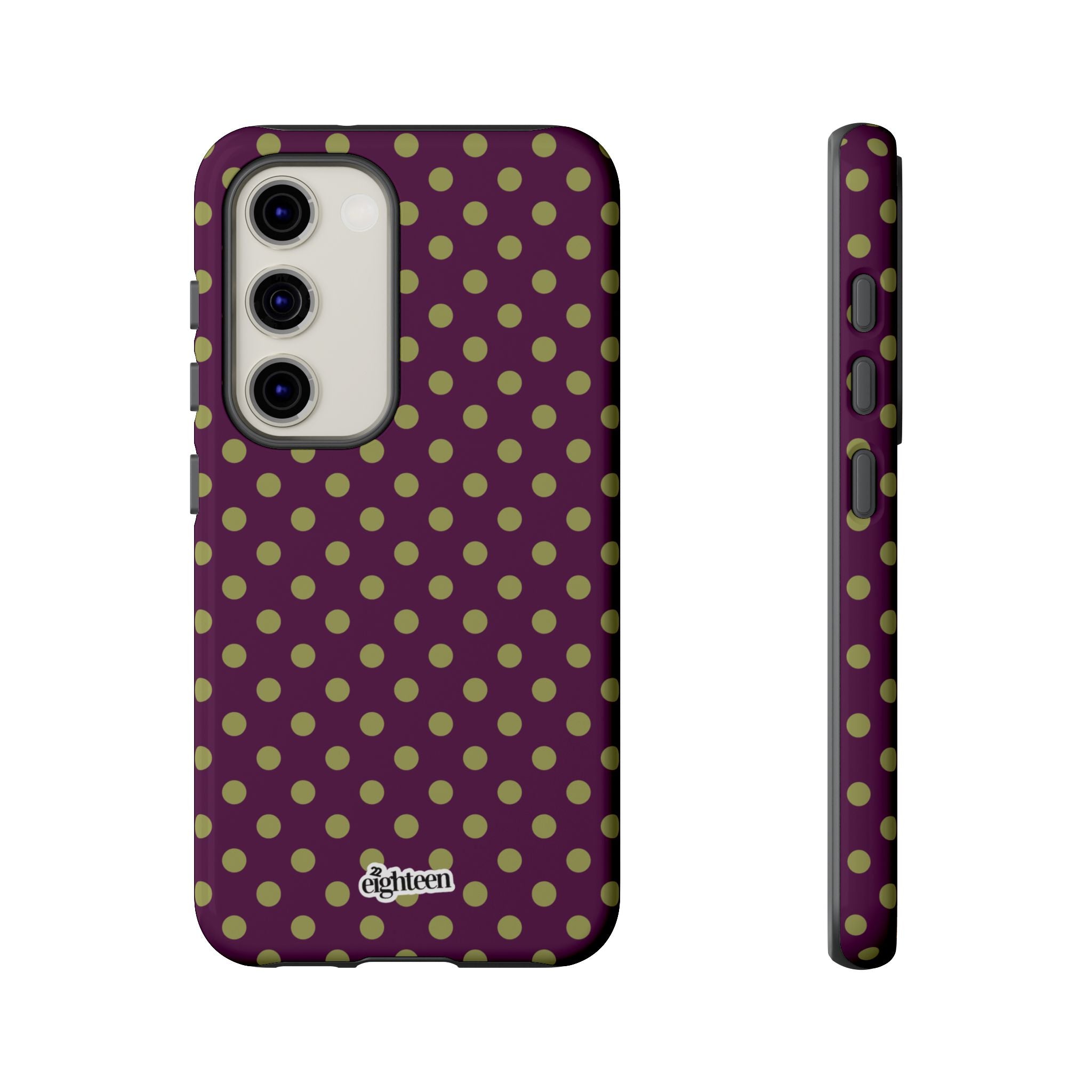 Deep Burgundy & Acacia Dot Theory Phone Case