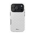 White Dotty Phone Case