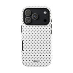 White Dotty Phone Case