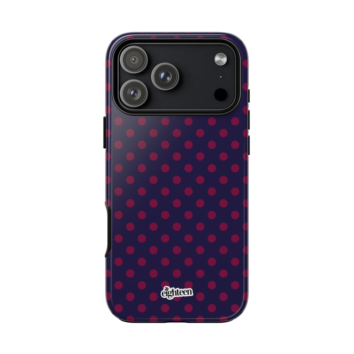 Night Blue & Burgundy Dot Theory Phone Case