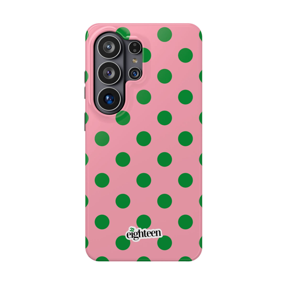 Pink Salmon & Apple Green Dot Theory MagSafe Phone Case