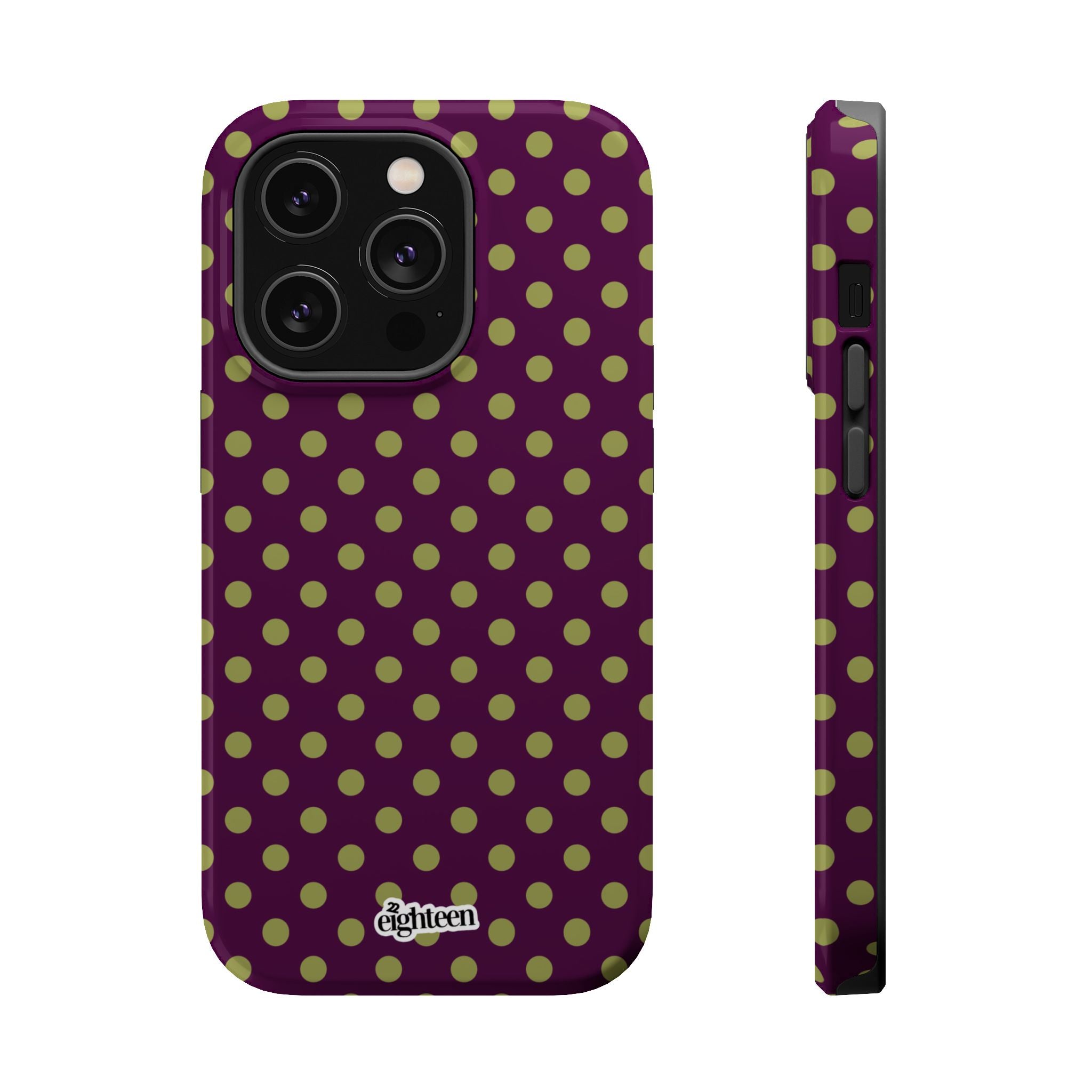 Deep Burgundy & Acacia Dot Theory MagSafe Phone Case