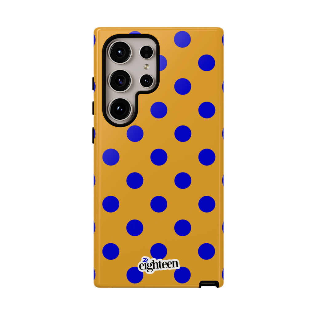 Royal Blue & Gold Dot Theory Phone Case