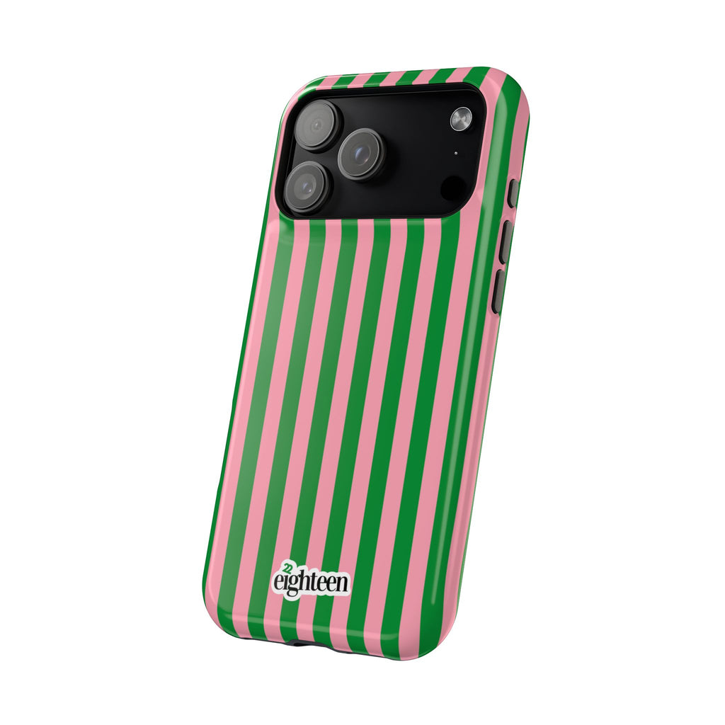 Pink Salmon & Apple Green Baseline MagSafe Phone Case