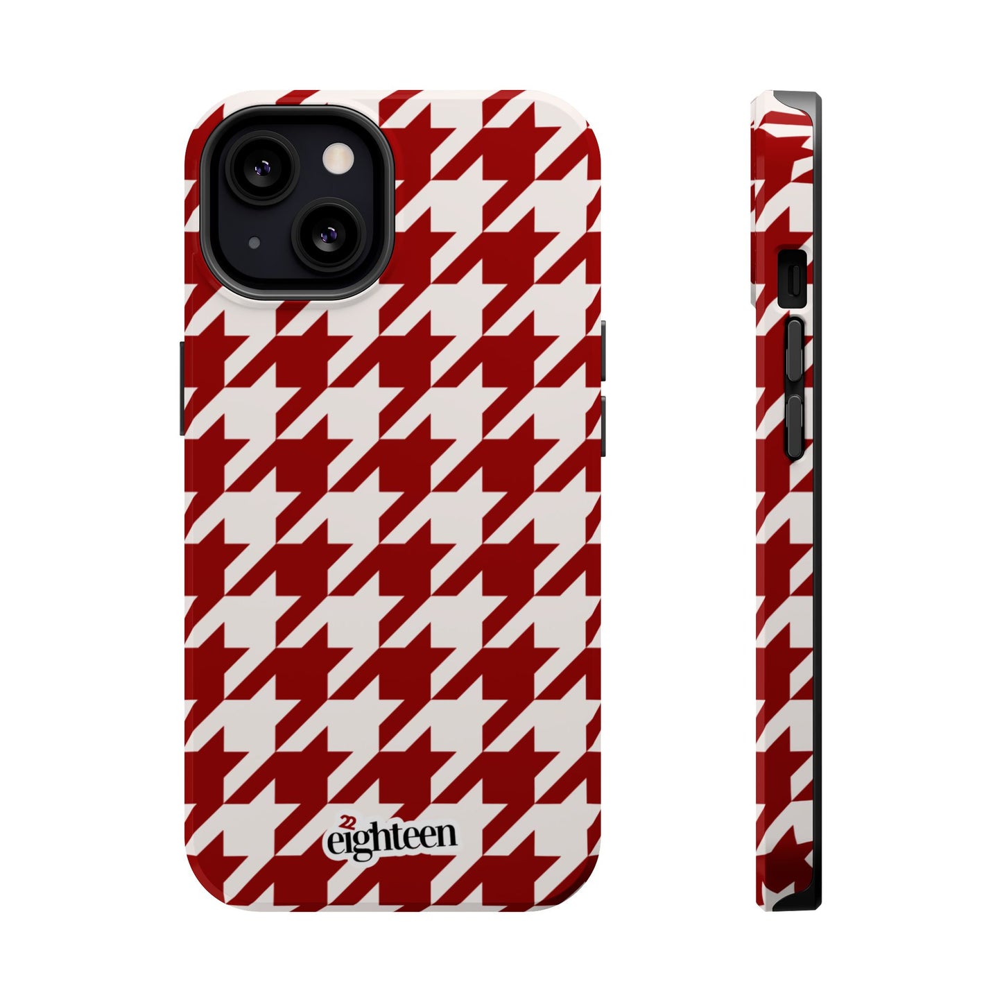 Crimson & Cream Sorority Houndstooth MagSafe Tough Case