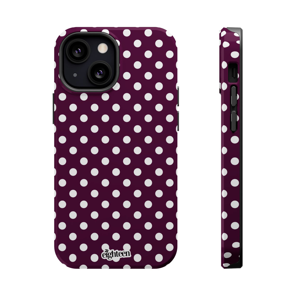 Maroon & White Dot Theory MagSafe Tough Case