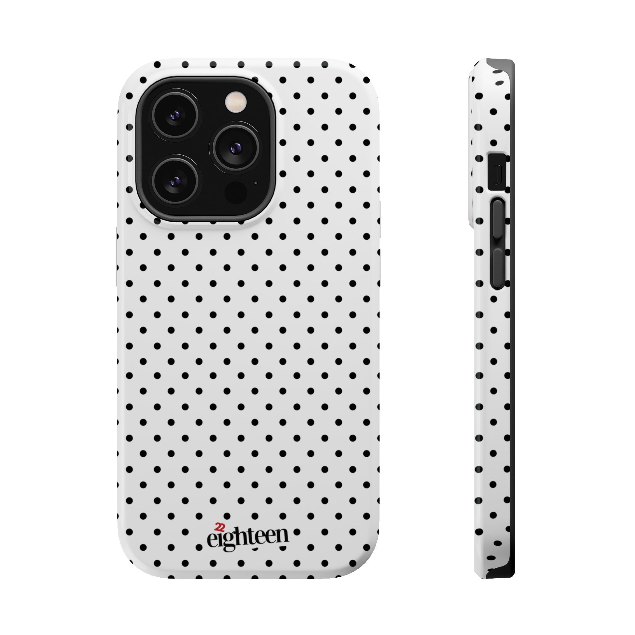White Dotty MagSafe Phone Case
