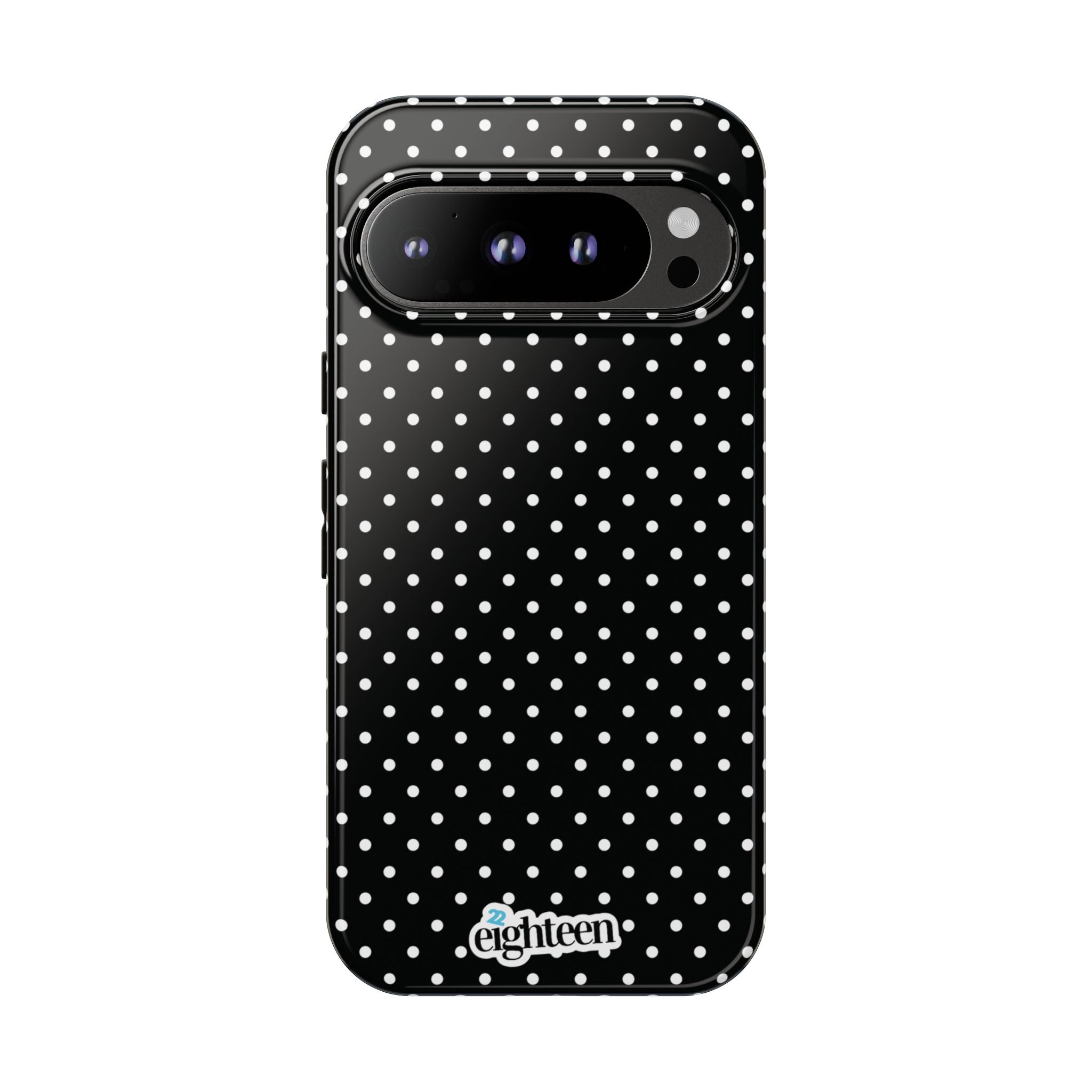 Black Dotty Tough Phone Case