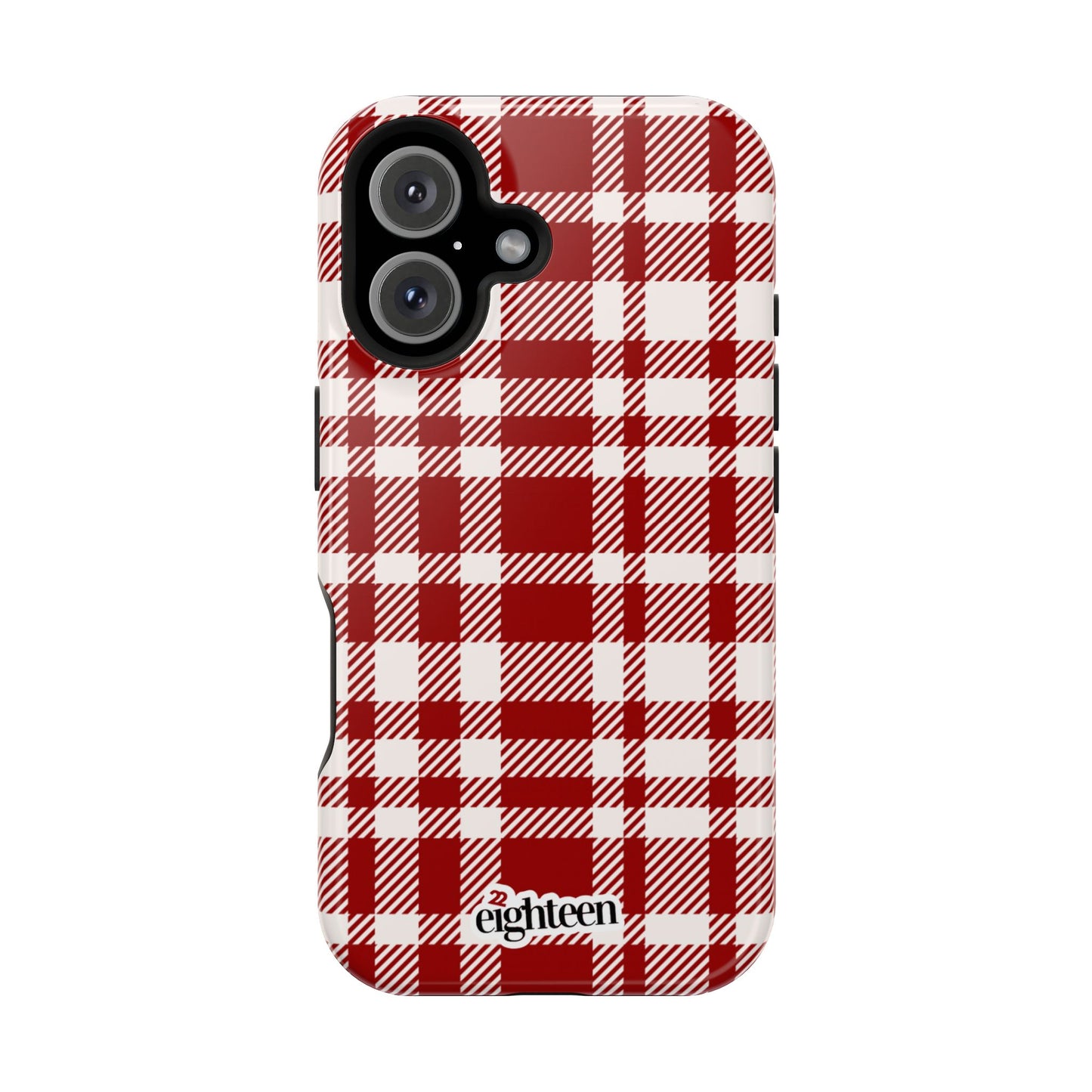 Crimson & Cream Sorority Plaid MagSafe Tough Case