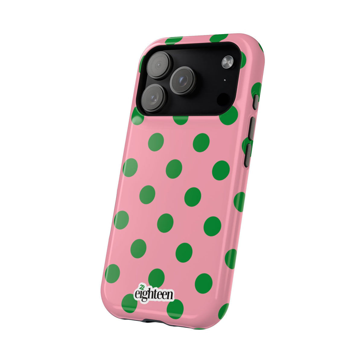 Pink Salmon & Apple Green Dot Theory MagSafe Phone Case