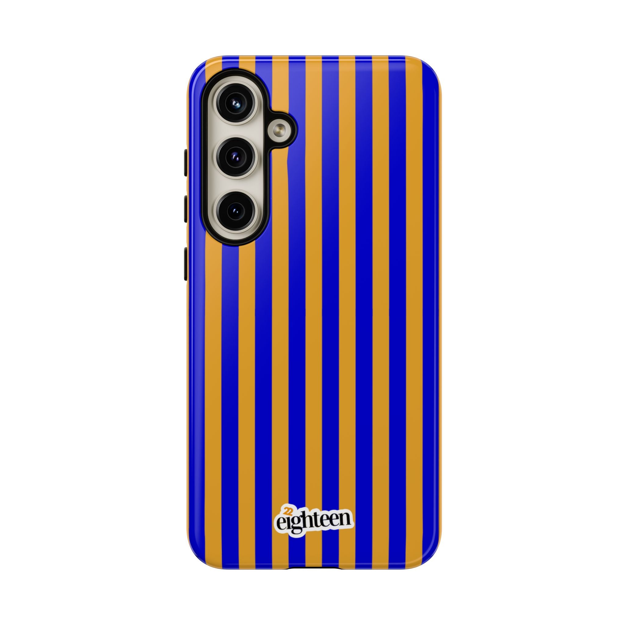 Royal Blue & Gold Baseline Tough Phone Case