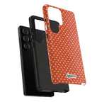 Harvest Orange Dotty Tough Phone Case