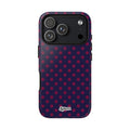 Night Blue & Burgundy Dot Theory Phone Case