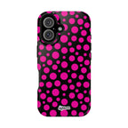 Black + Pink Poppy MagSafe Tough Case