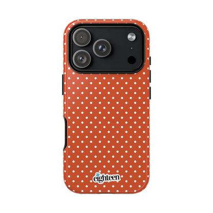 Harvest Orange Dotty Tough Phone Case
