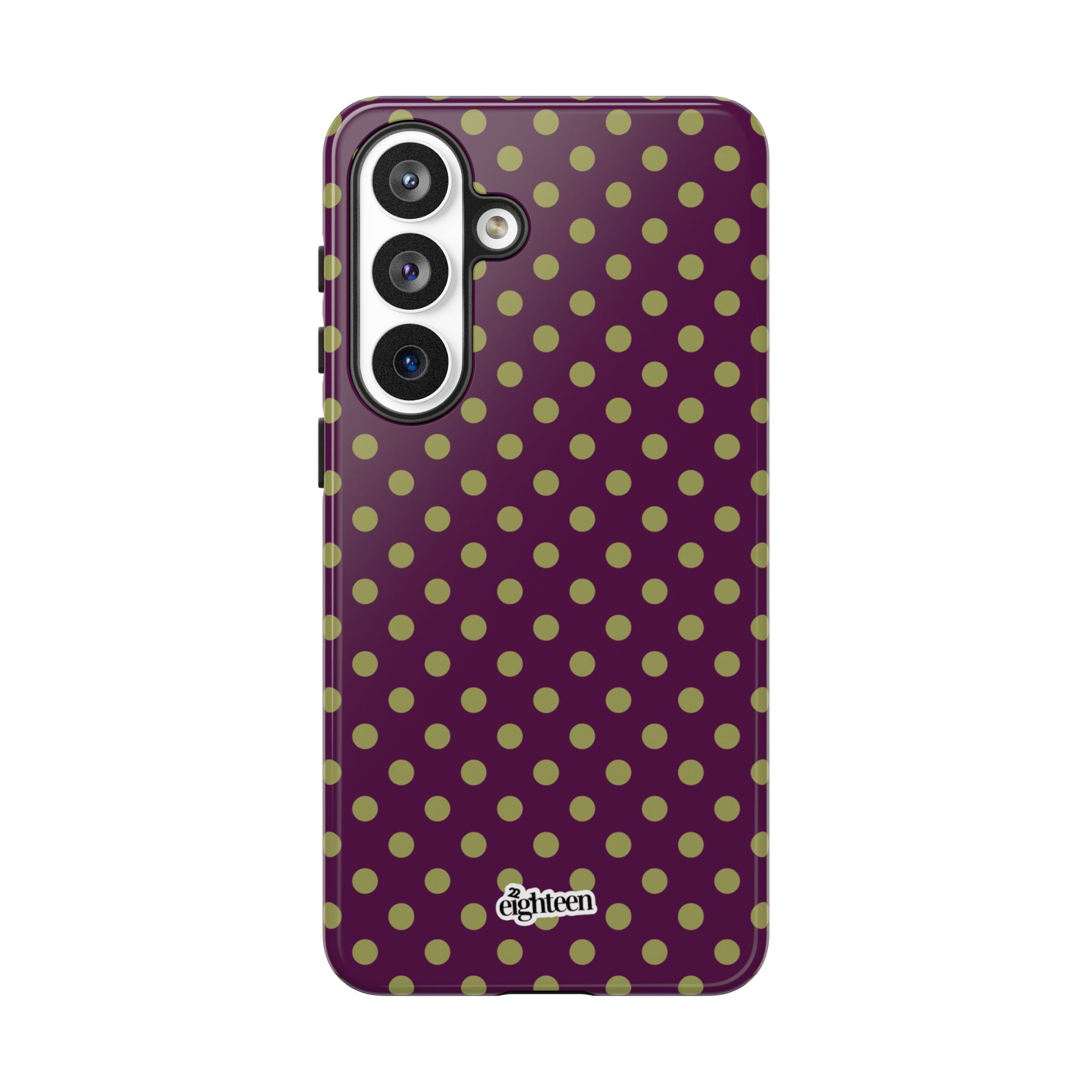 Deep Burgundy & Acacia Dot Theory Phone Case