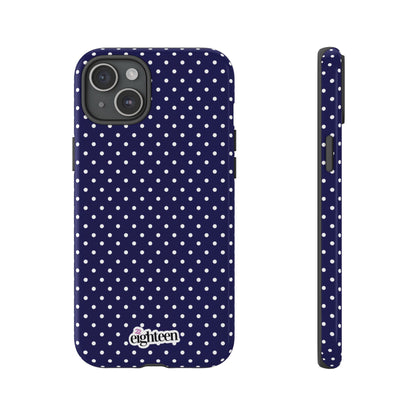 Deep Blue Dotty Tough Phone Case