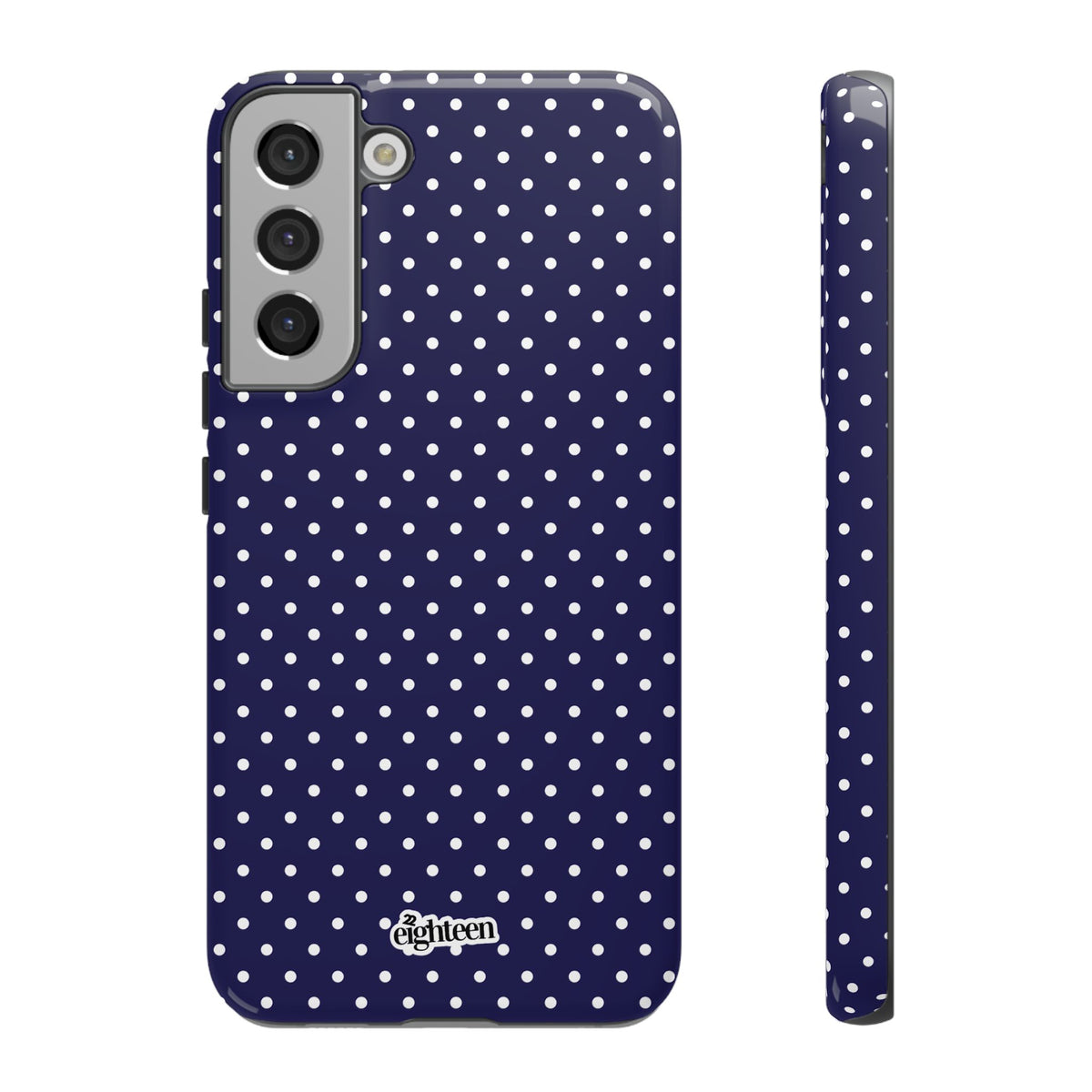 Deep Blue Dotty Phone Case