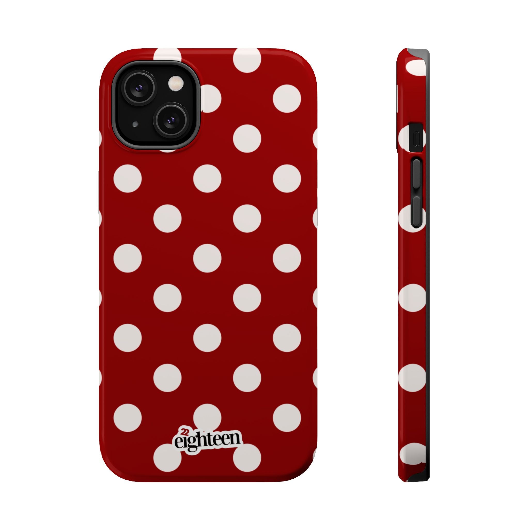 Crimson & Cream Dot Theory MagSafe Tough Case