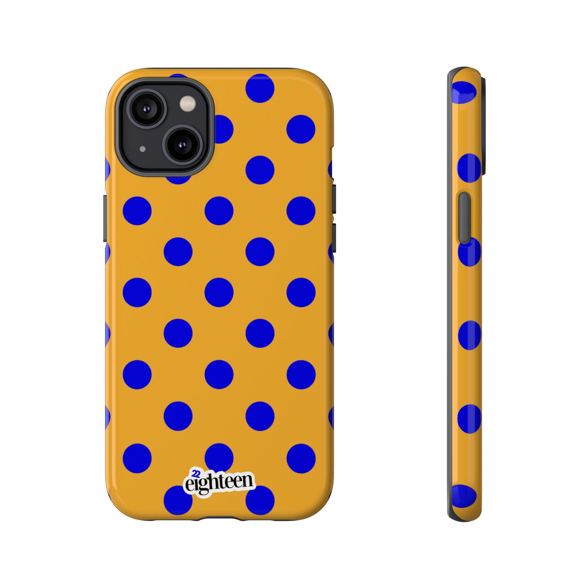 Royal Blue & Gold Dot Theory Tough Phone Case