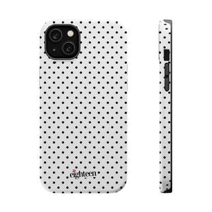 White Dotty MagSafe Tough Case