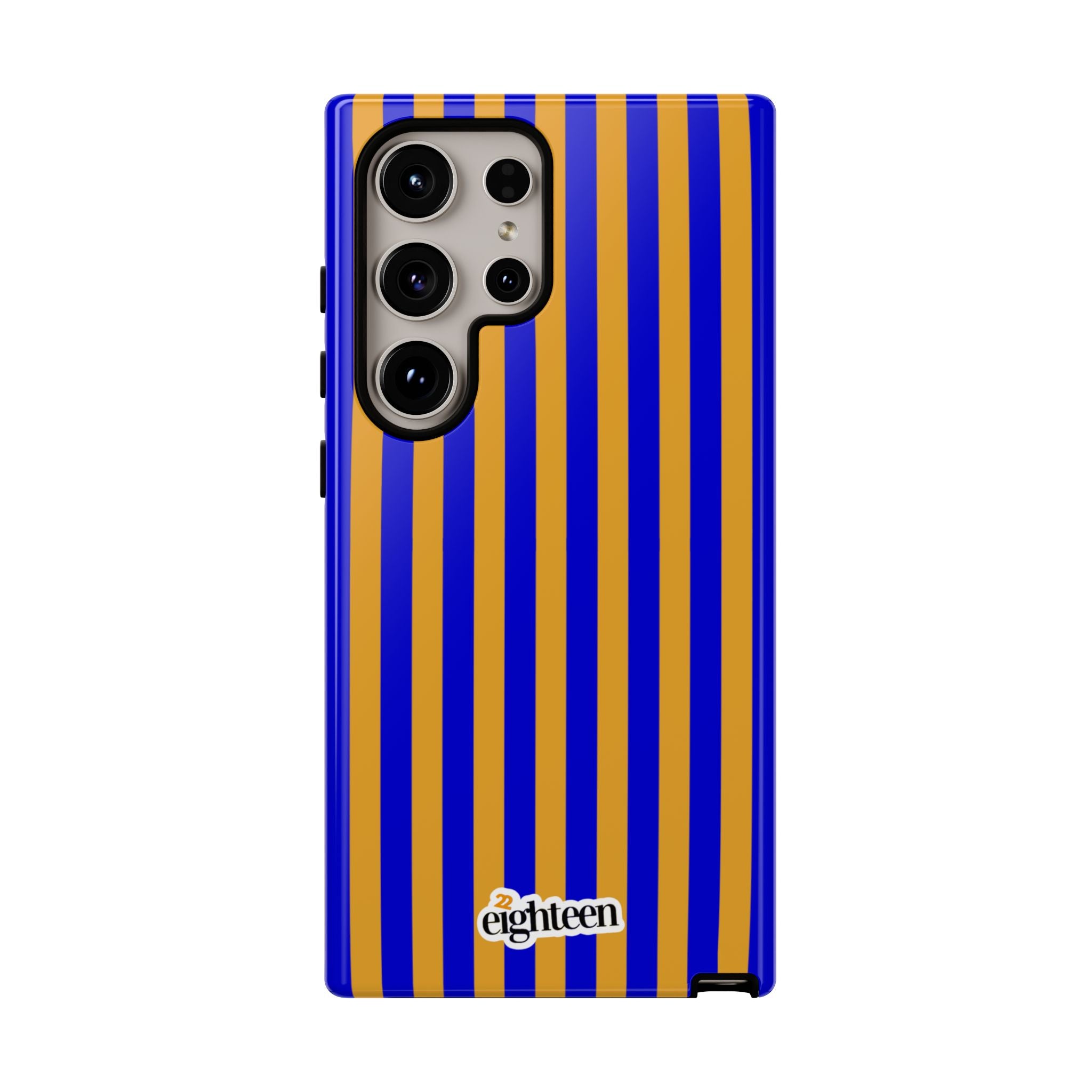 Royal Blue & Gold Baseline Tough Phone Case