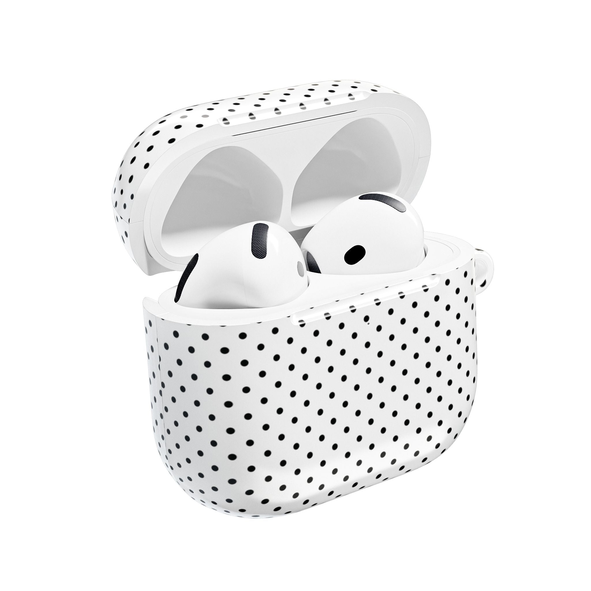 White Dotty AirPods Case