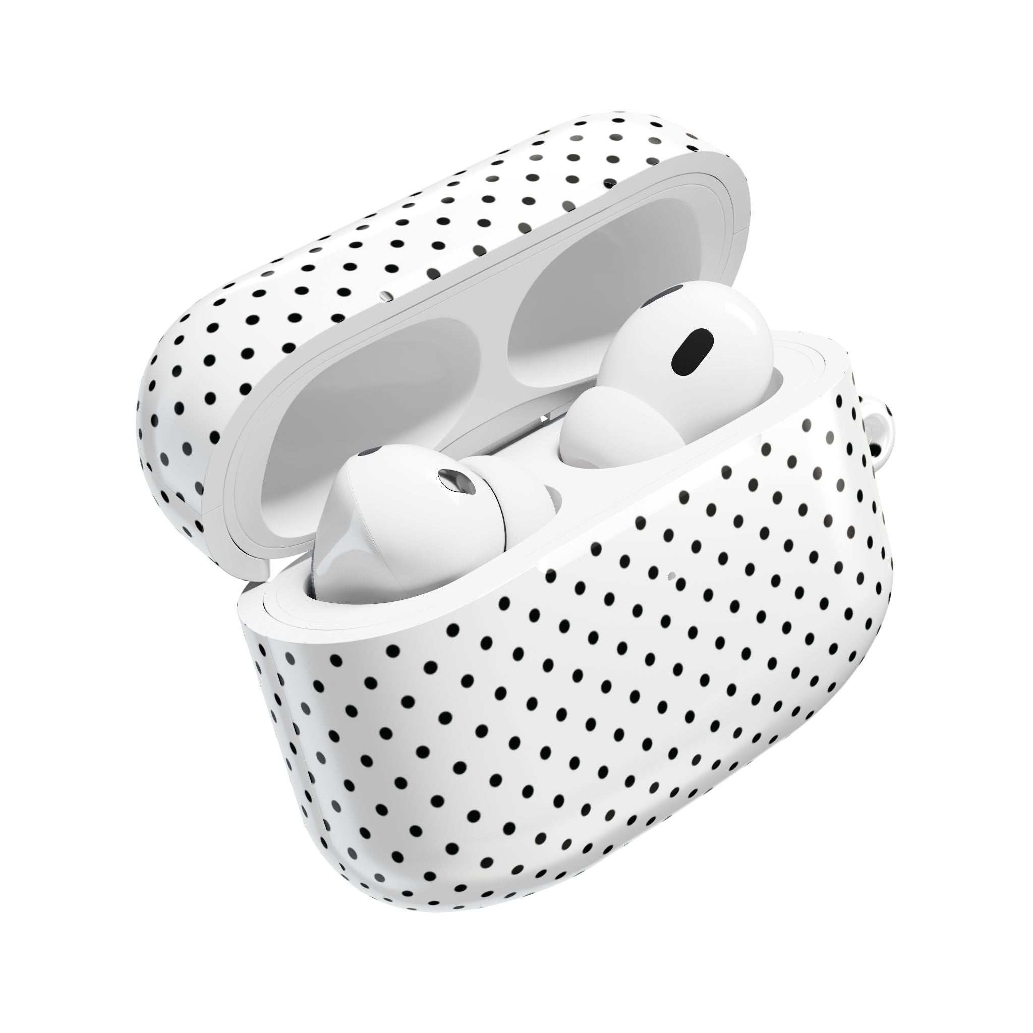 White Dotty AirPods Case
