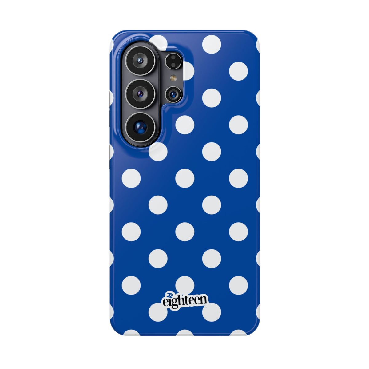 Royal Blue & White Dot Theory MagSafe Phone Case