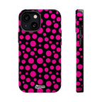 Black + Pink Poppy MagSafe Tough Case