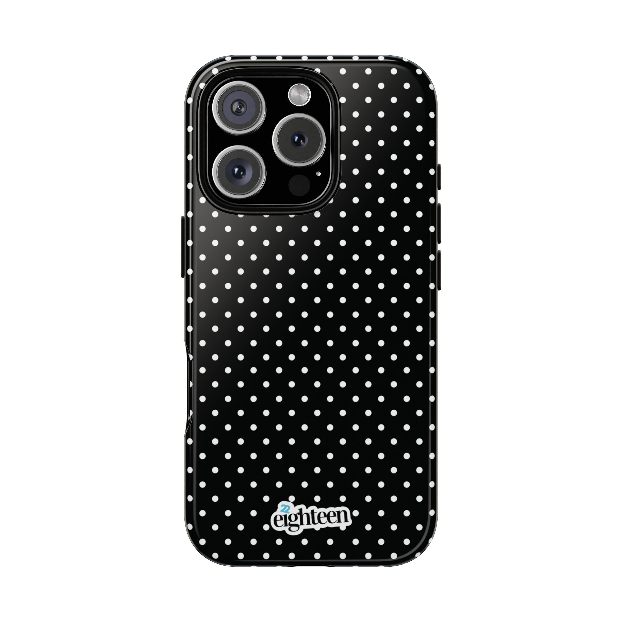 Black Dotty Tough Phone Case