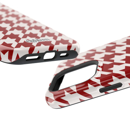 Crimson & Cream Sorority Houndstooth MagSafe Tough Case