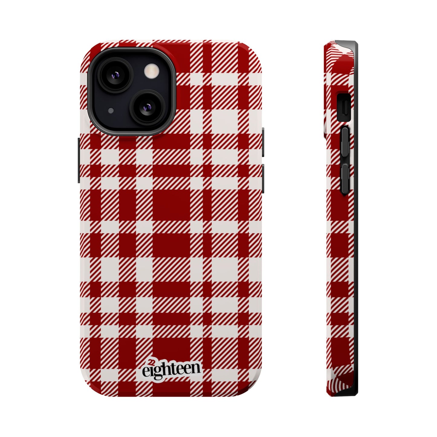 Crimson & Cream Sorority Plaid MagSafe Tough Case