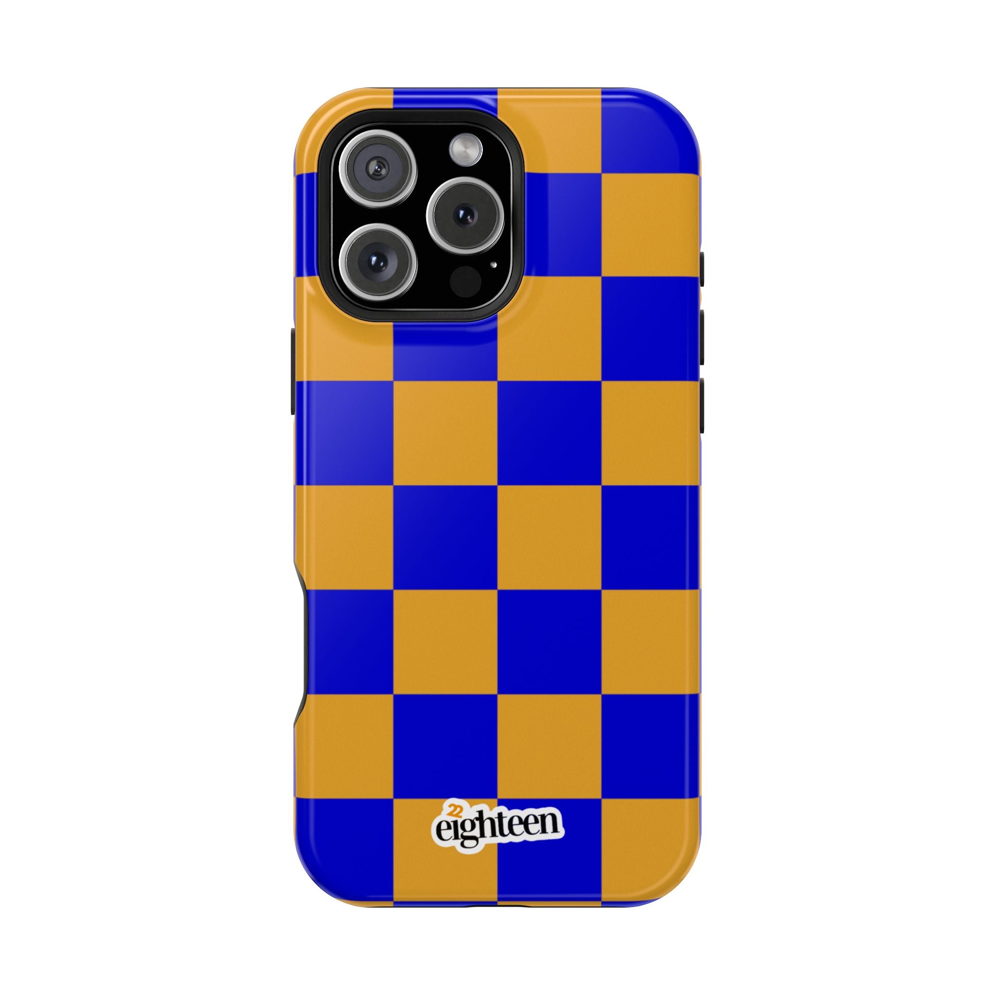 Royal Blue & Gold Check, Please! MagSafe Tough Case