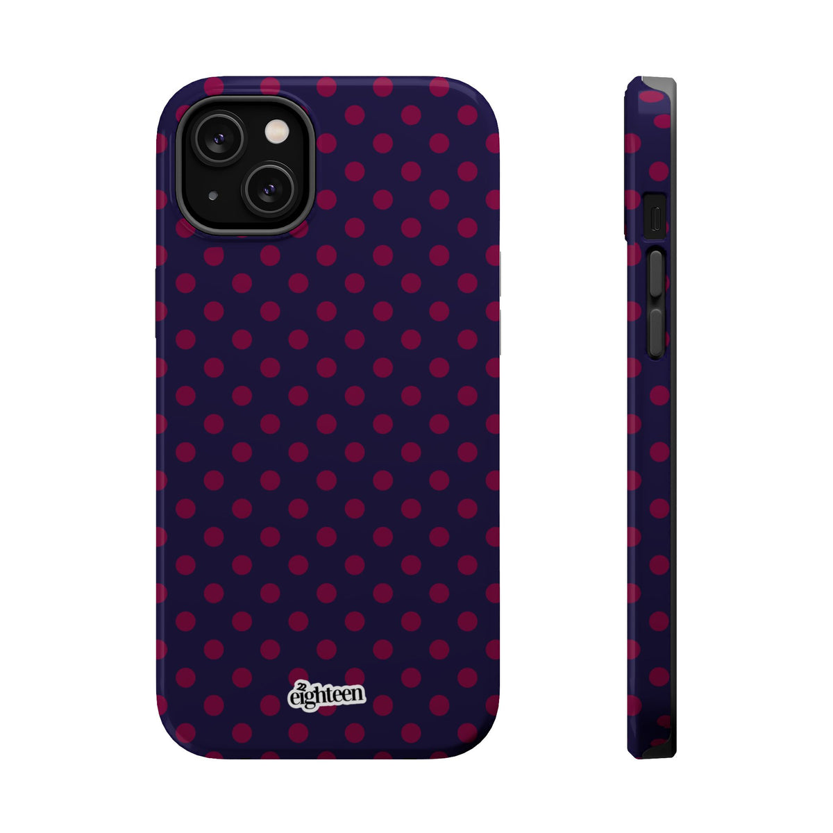 Night Blue & Burgundy Dot Theory MagSafe Tough Case