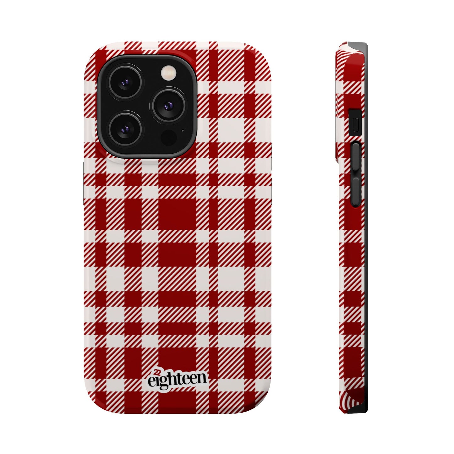 Crimson & Cream Sorority Plaid MagSafe Tough Case