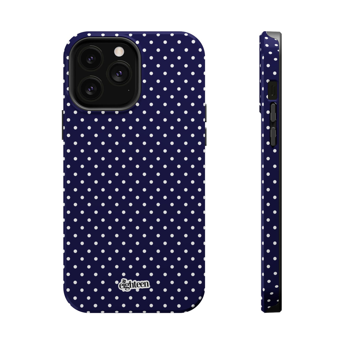 Deep Blue Dotty MagSafe Phone Case