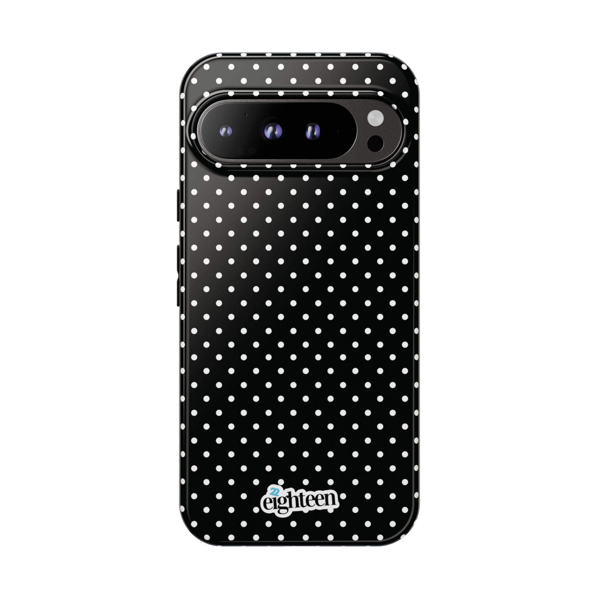 Black Dotty Tough Phone Case