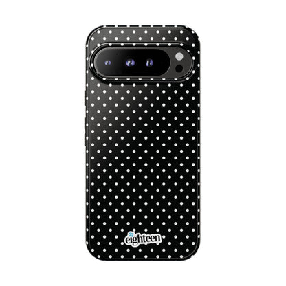 Black Dotty Tough Phone Case