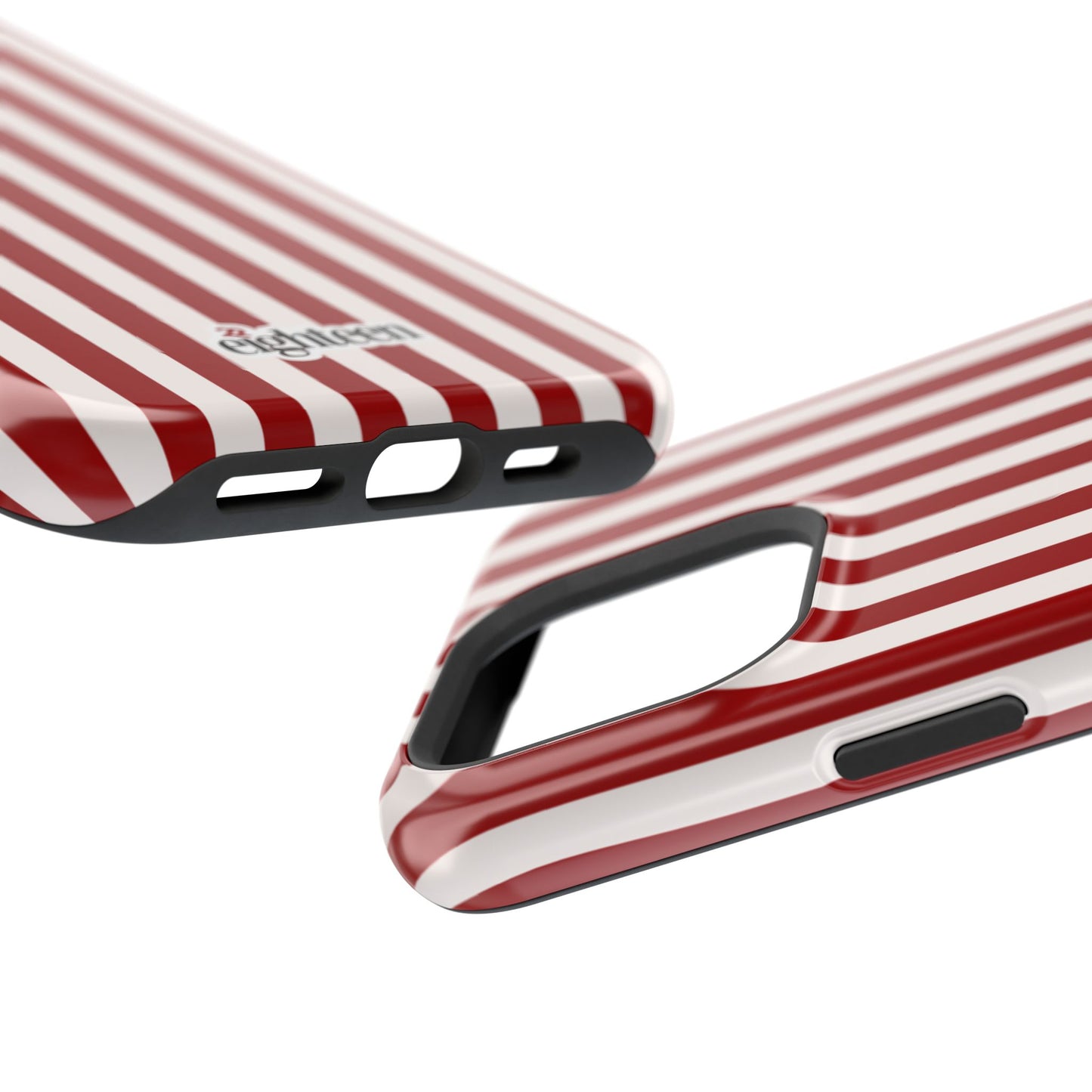 Crimson & Cream Sorority Stripe MagSafe Tough Case