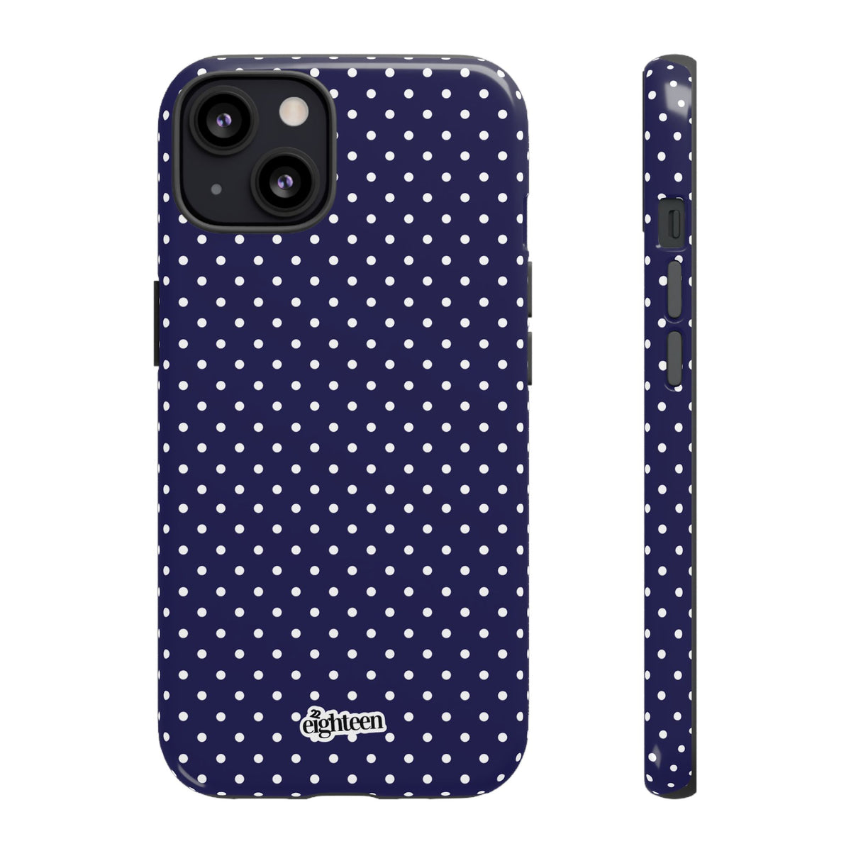 Deep Blue Dotty Phone Case