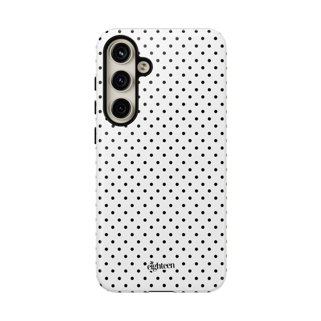 White Dotty Phone Case