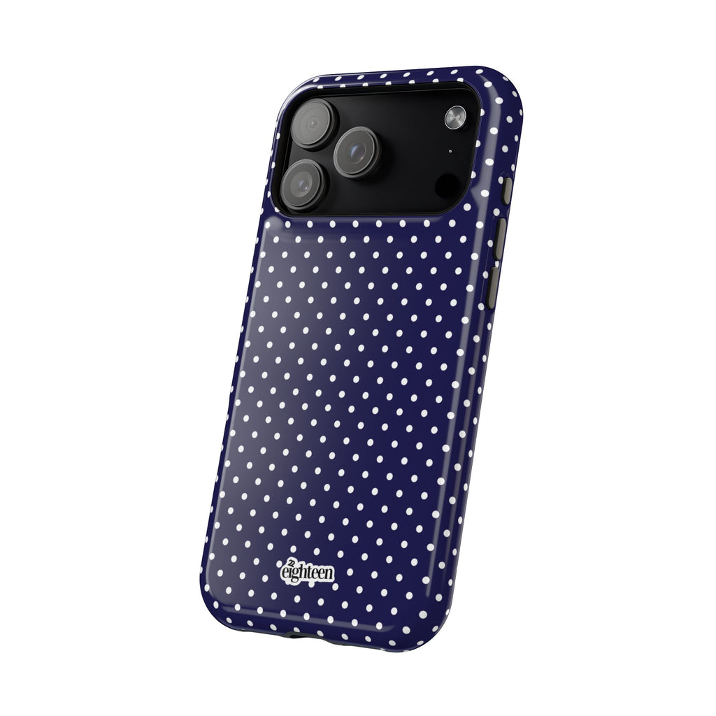 Deep Blue Dotty MagSafe Phone Case