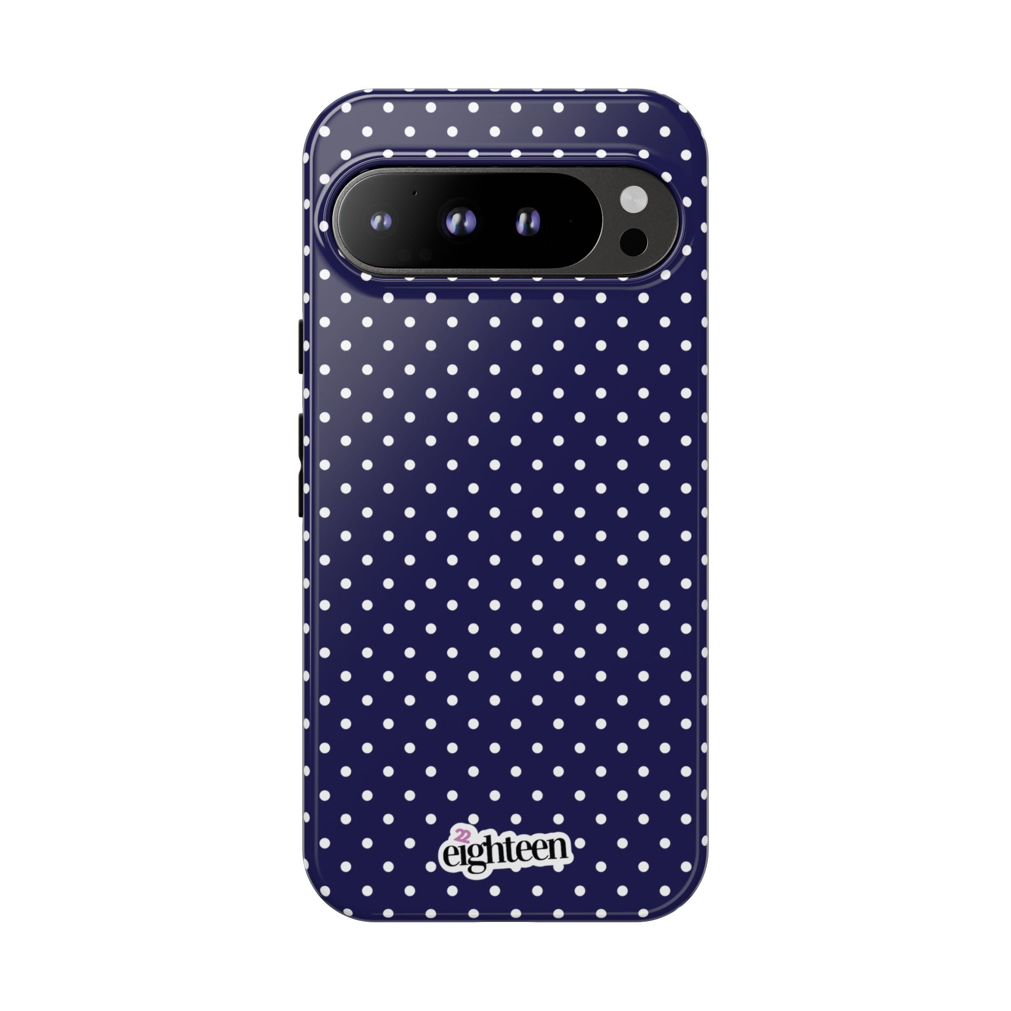 Deep Blue Dotty Tough Phone Case