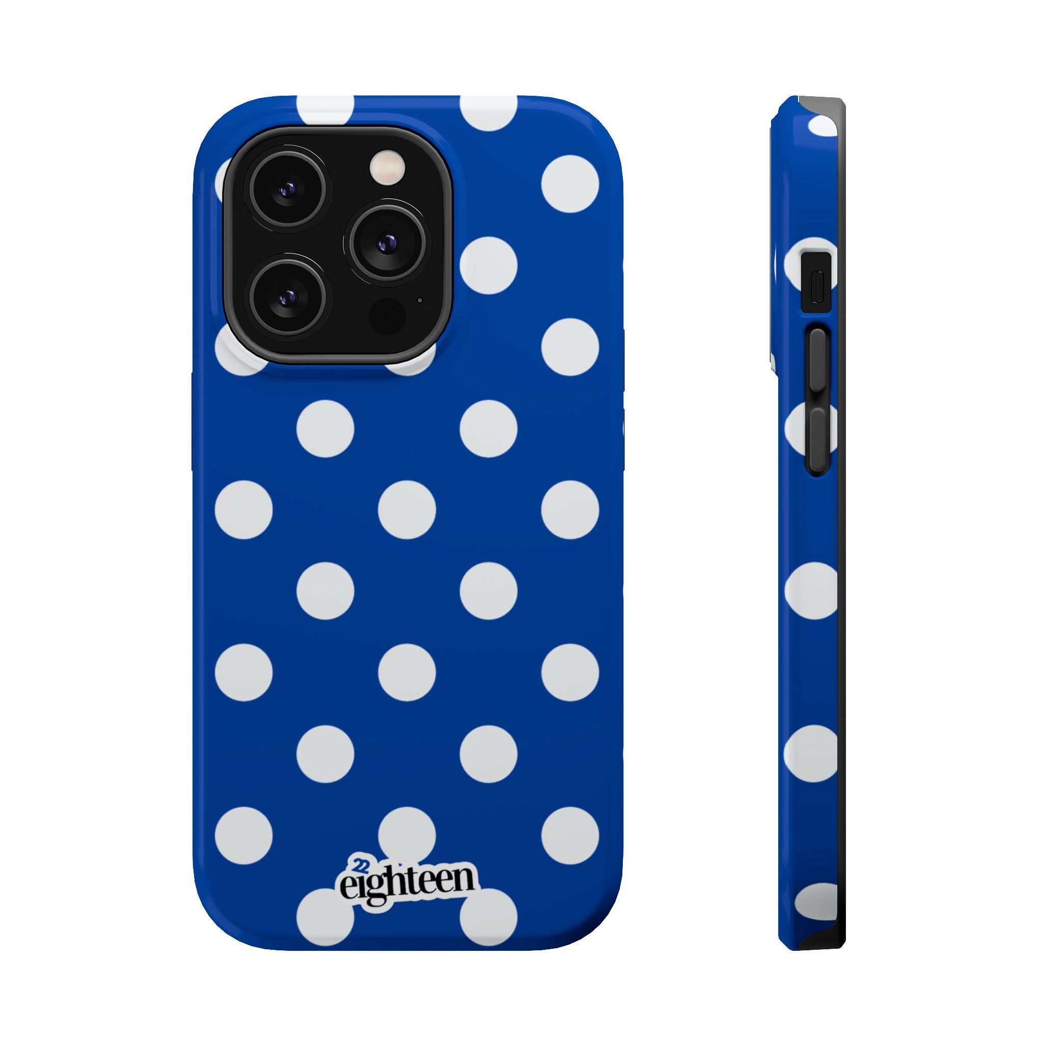 Royal Blue & White Dot Theory MagSafe Tough Case