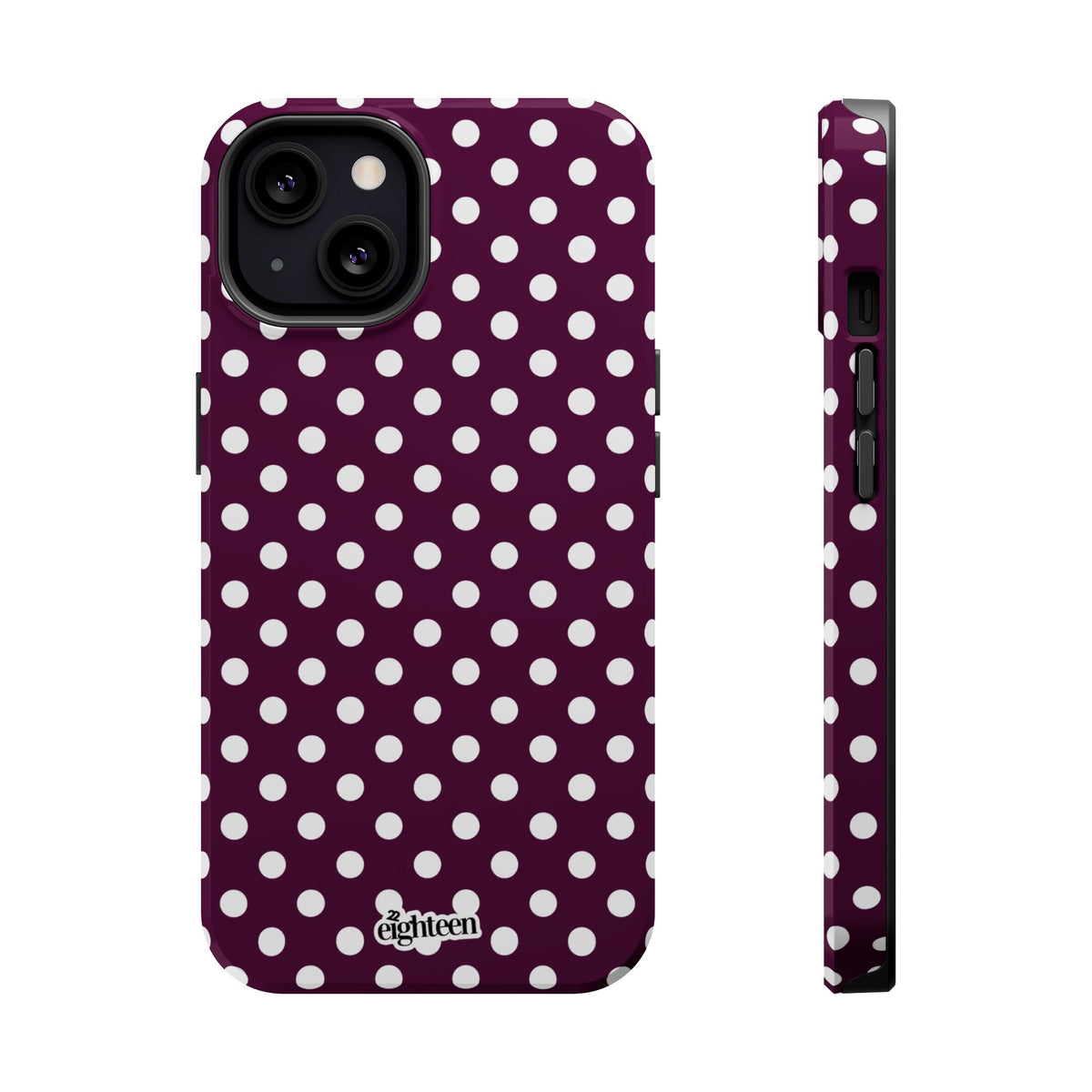 Maroon & White Dot Theory MagSafe Tough Case