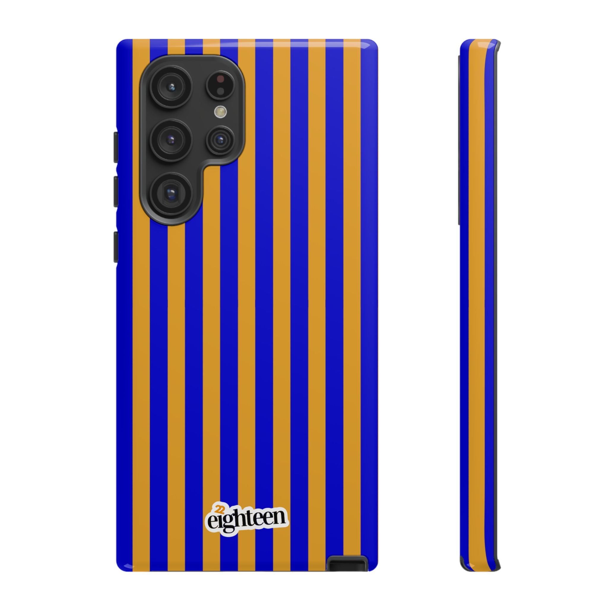 Royal Blue & Gold Baseline Tough Phone Case