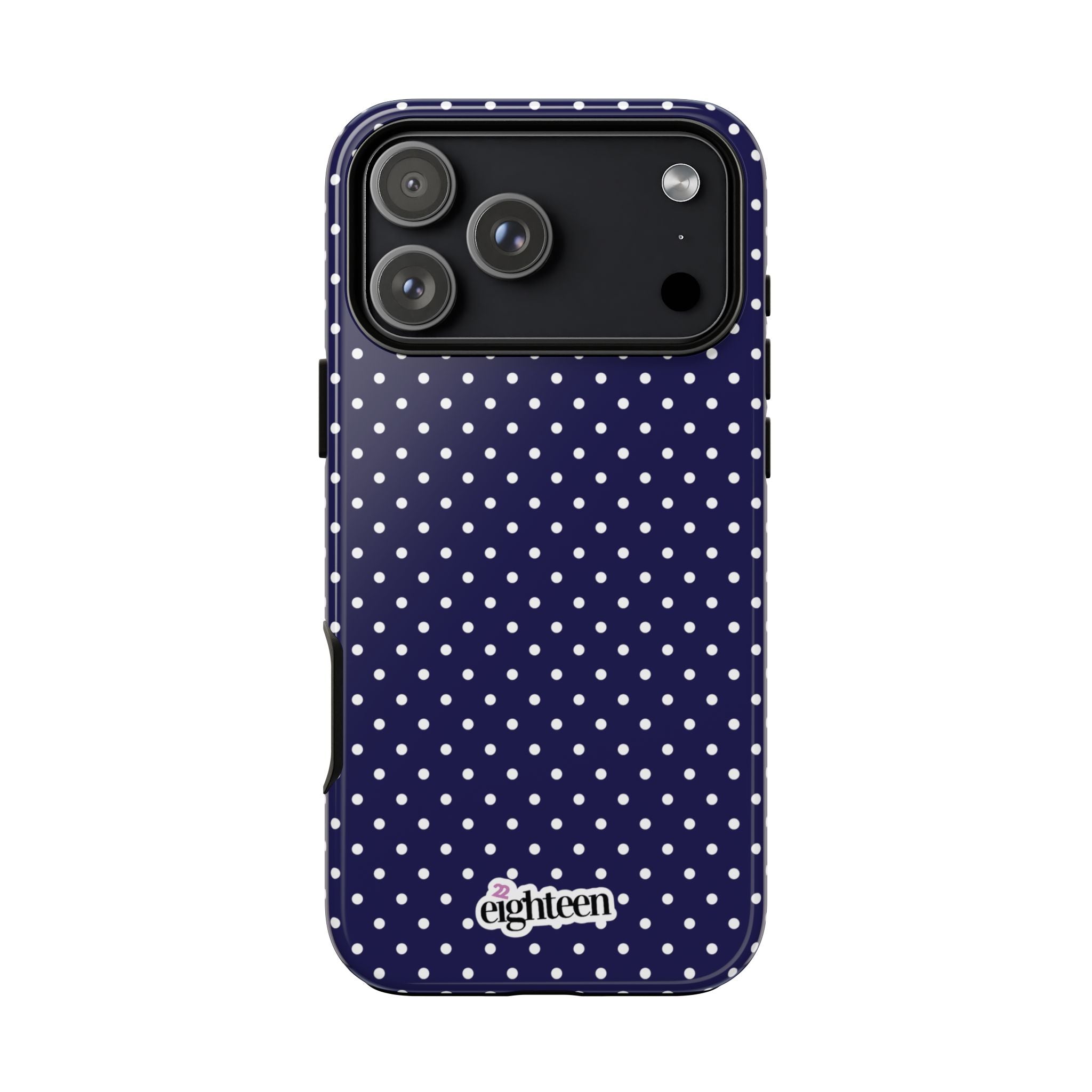 Deep Blue Dotty Tough Phone Case