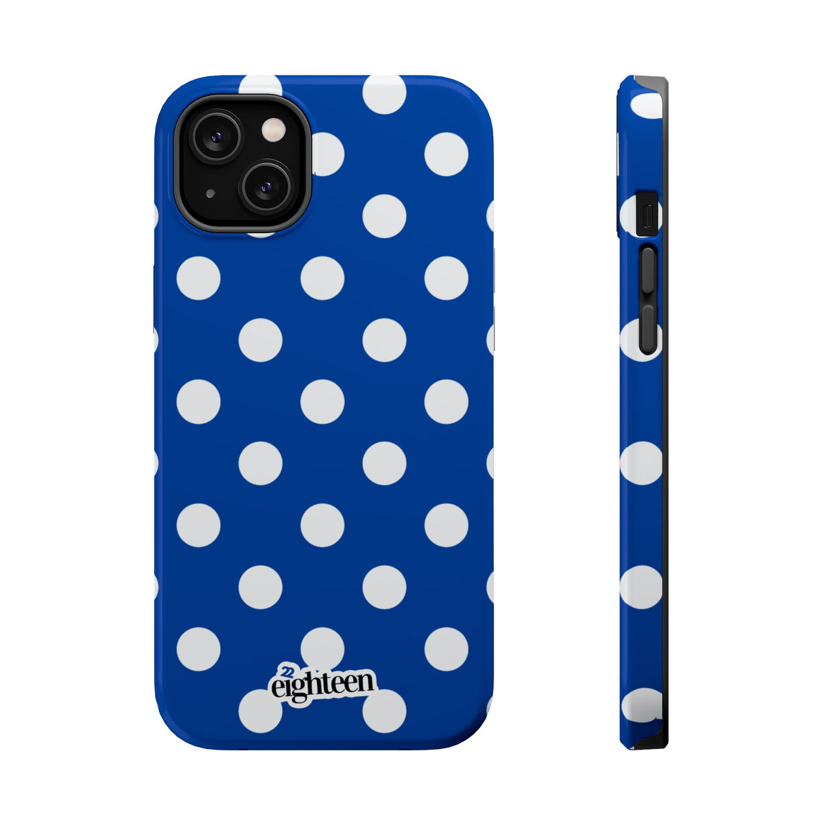 Royal Blue & White Dot Theory MagSafe Phone Case